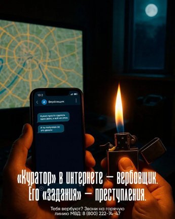 "Куратор" в интернете - вербовщик!!!
